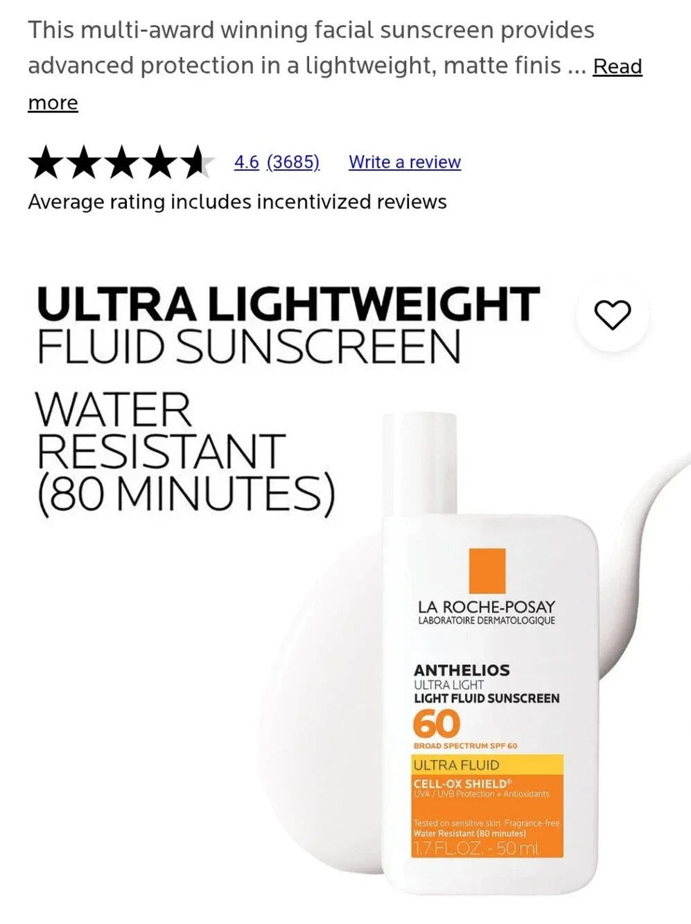 La Roche Posay anthelios ultra